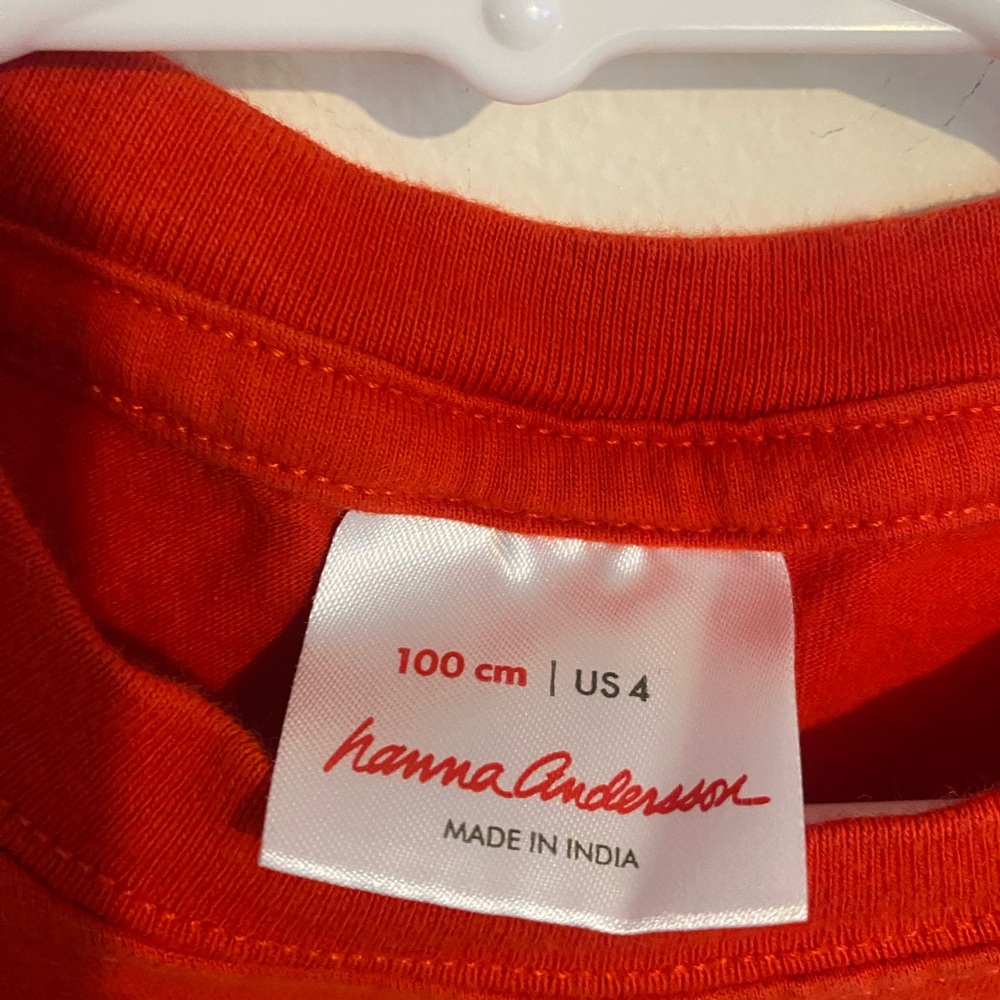 Hanna Andersson Monster truck applique shirt 100 / 4 red embroidered - Picture 3 of 5